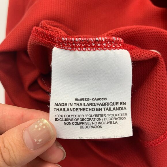 Nike Classic Polo Shirt Mens XXL 2XL Red Sweat Wicking Dri Fit Performance Golf - Picture 10 of 13